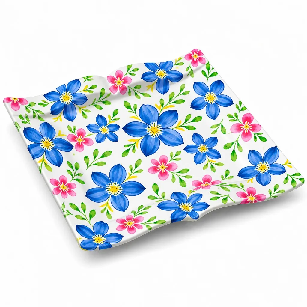 Decal design A blue pink floral full coverage