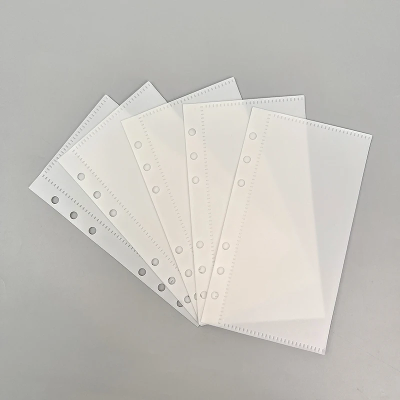 

Transparent Frosted Cash Envelopes Pocket A6 Clear PP Wallet Budget Dividers System Sheets Bills Organizer