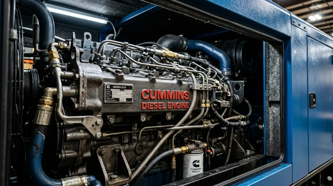 Cummins Engine inside Silent Housing
