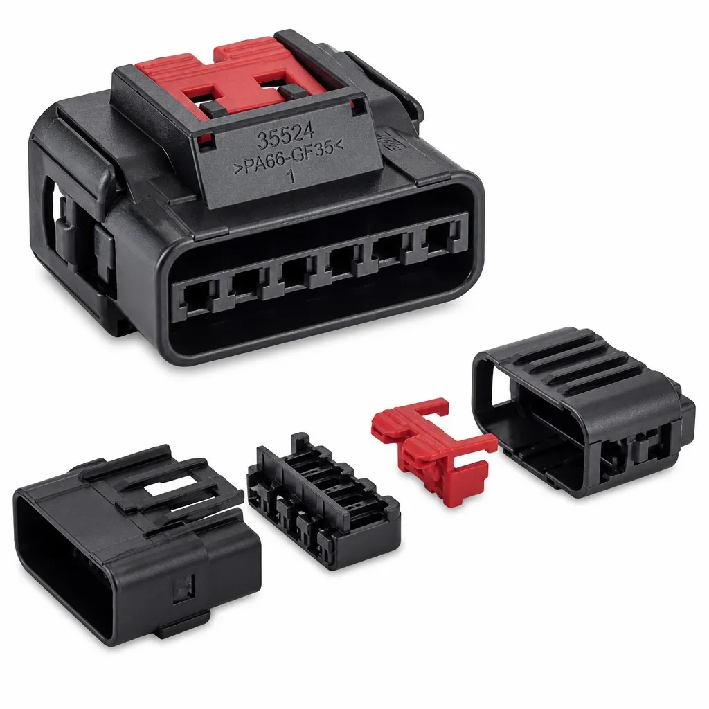 35524 series secondary lock automotive connector