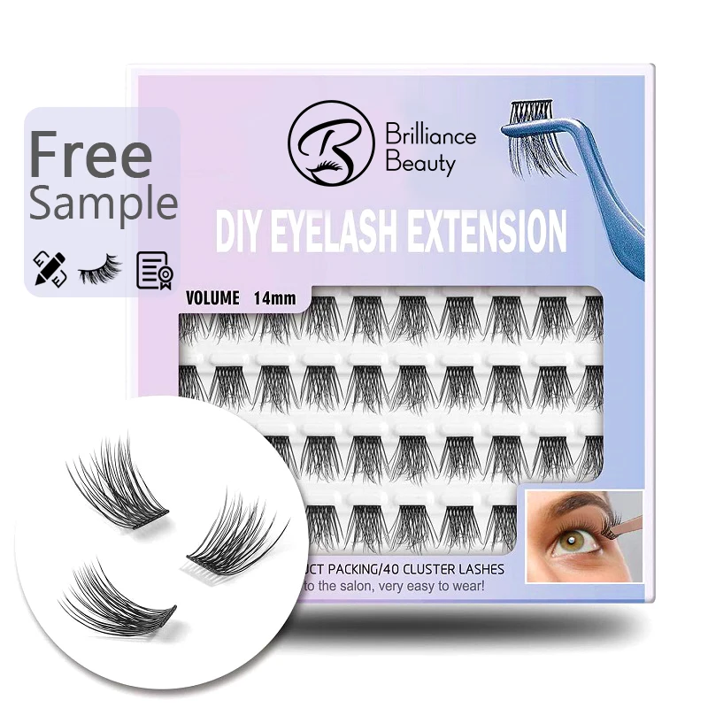 

New Arrival Wholesale Beauty Products Pre Cut Cluster Lashes Eyelash Extension
