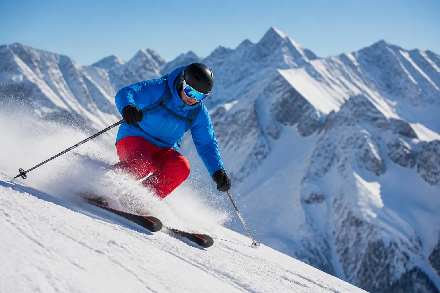 Ski touring in the Alps