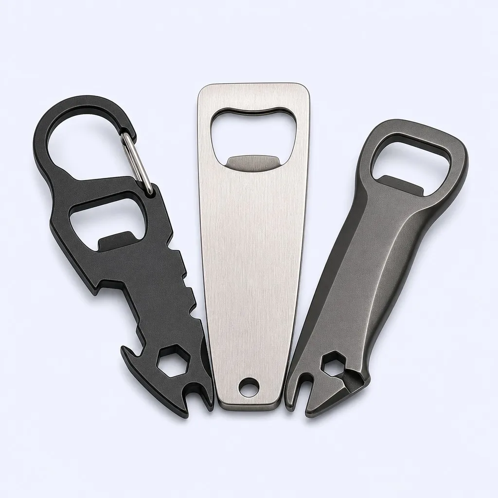 Three outdoor bottle opener styles displayed together