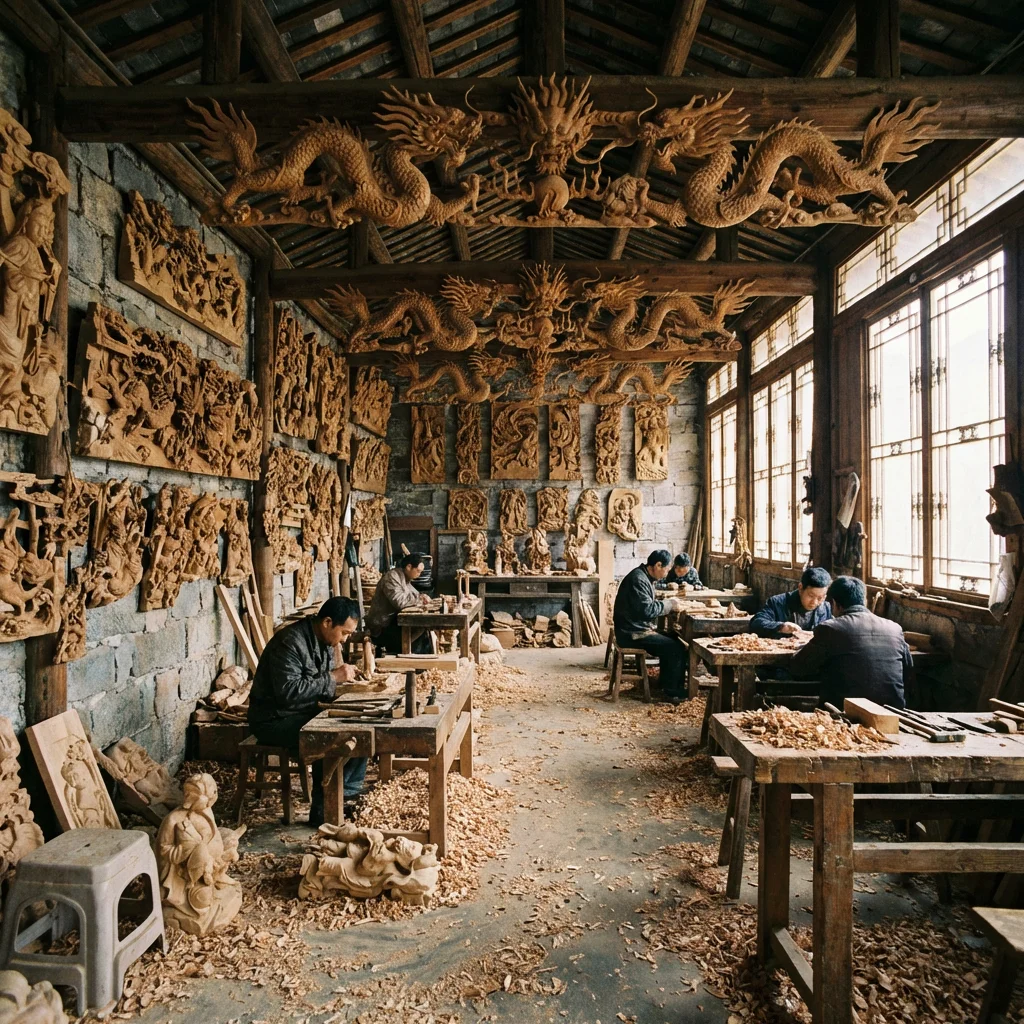 Dongyang Wood Carving Relief Scenes