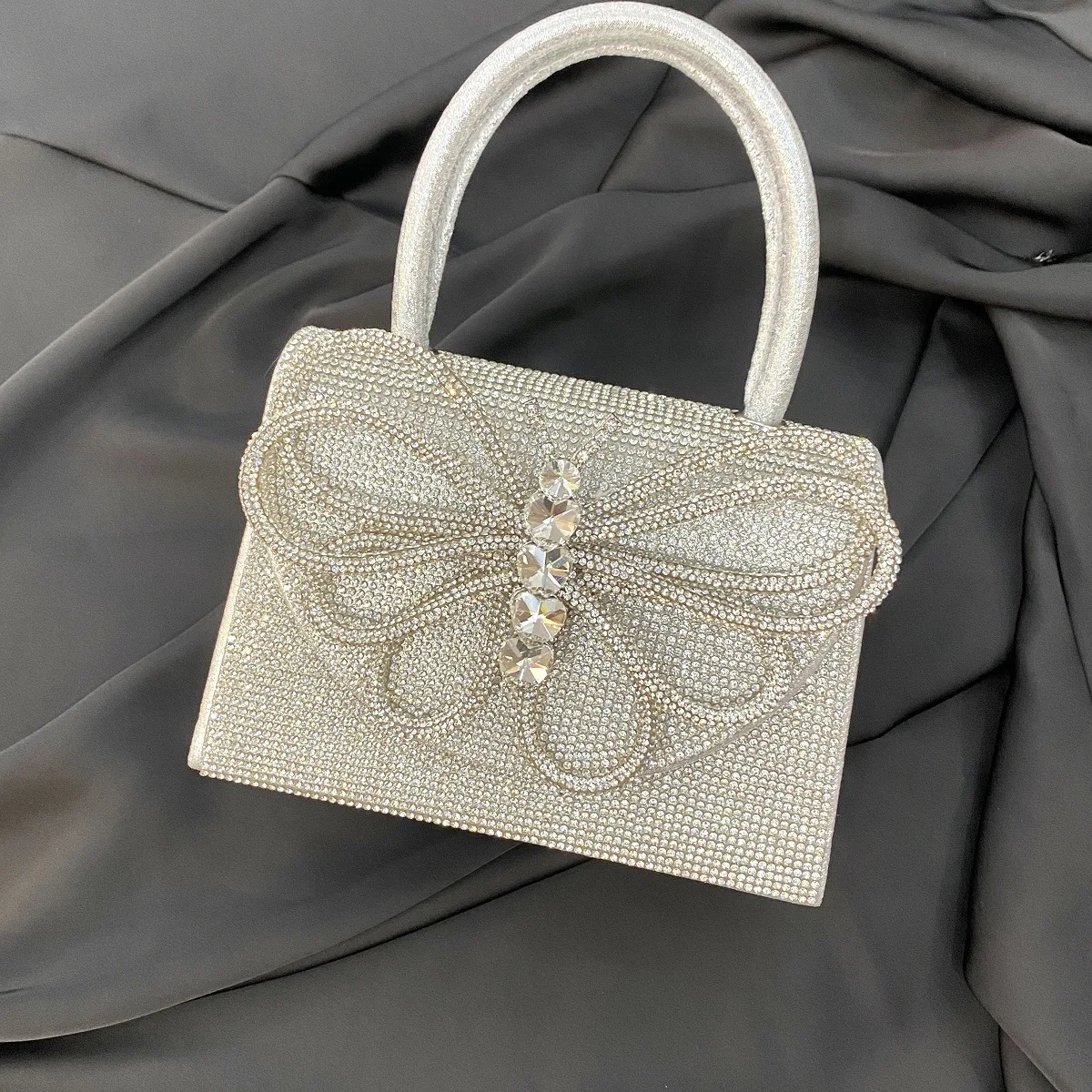 

Butterfly Shaped Rhinestone Bag Women's Evening Clutches Bags Bridal Wedding Purse Party Prom Glitter Bling Flap Handbag