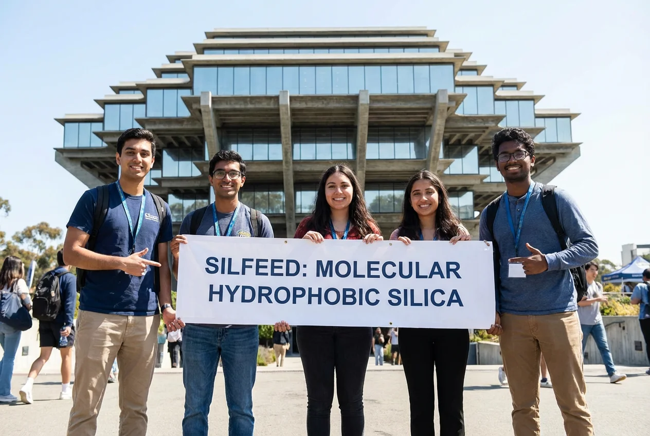UCSD Students with Silfeed Banner