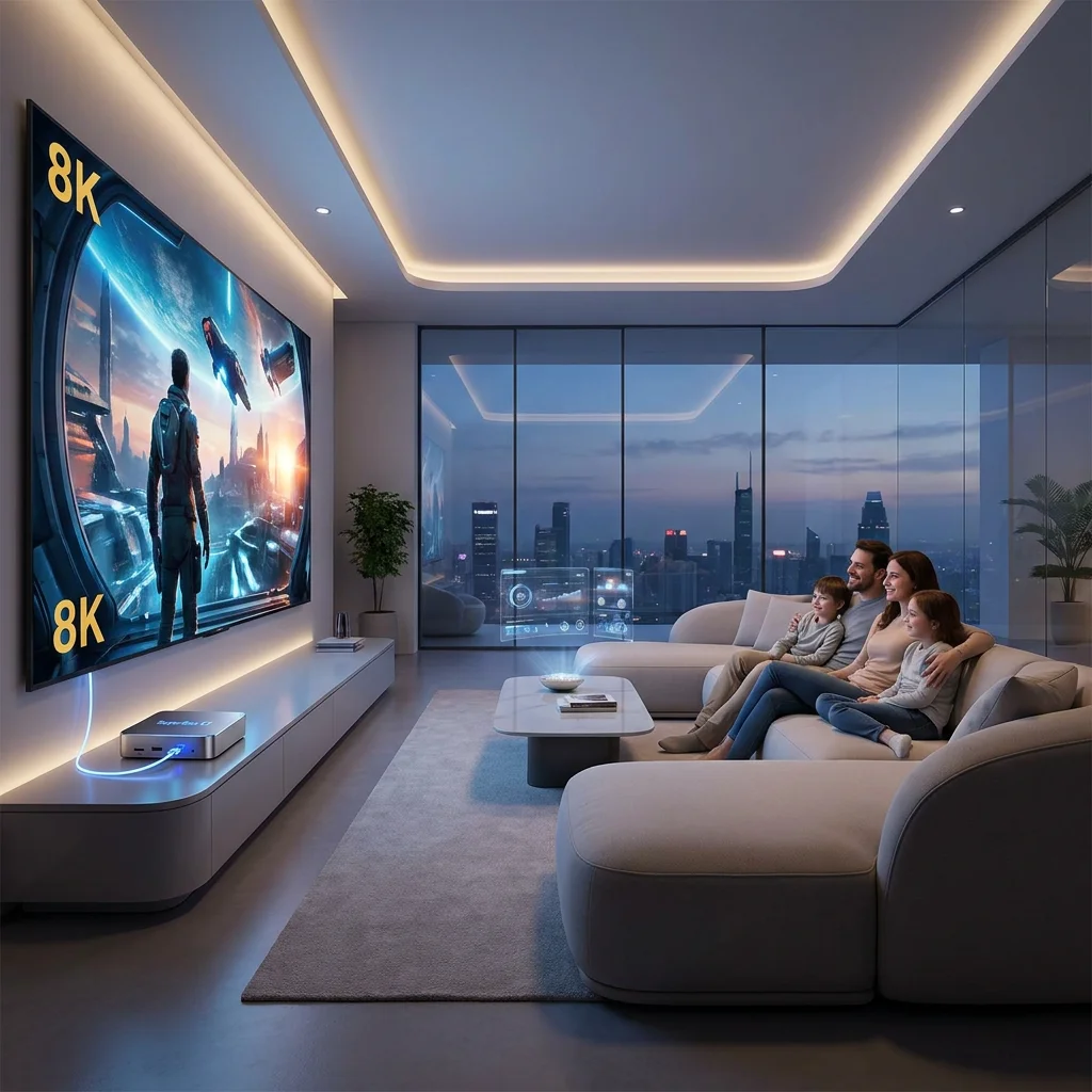 Futuristic Living Room with SuperBox S7