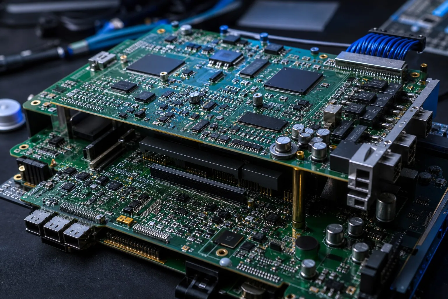 Complex multi-layer PCB assembly