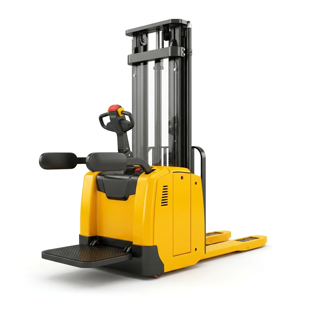 CDDY Electric Pallet Truck Stacker with Folding Platform