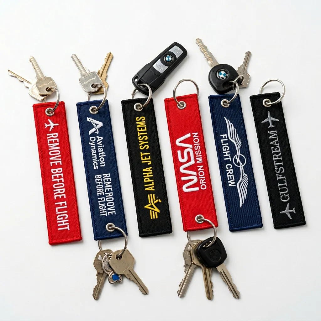Custom Embroidered Keychains