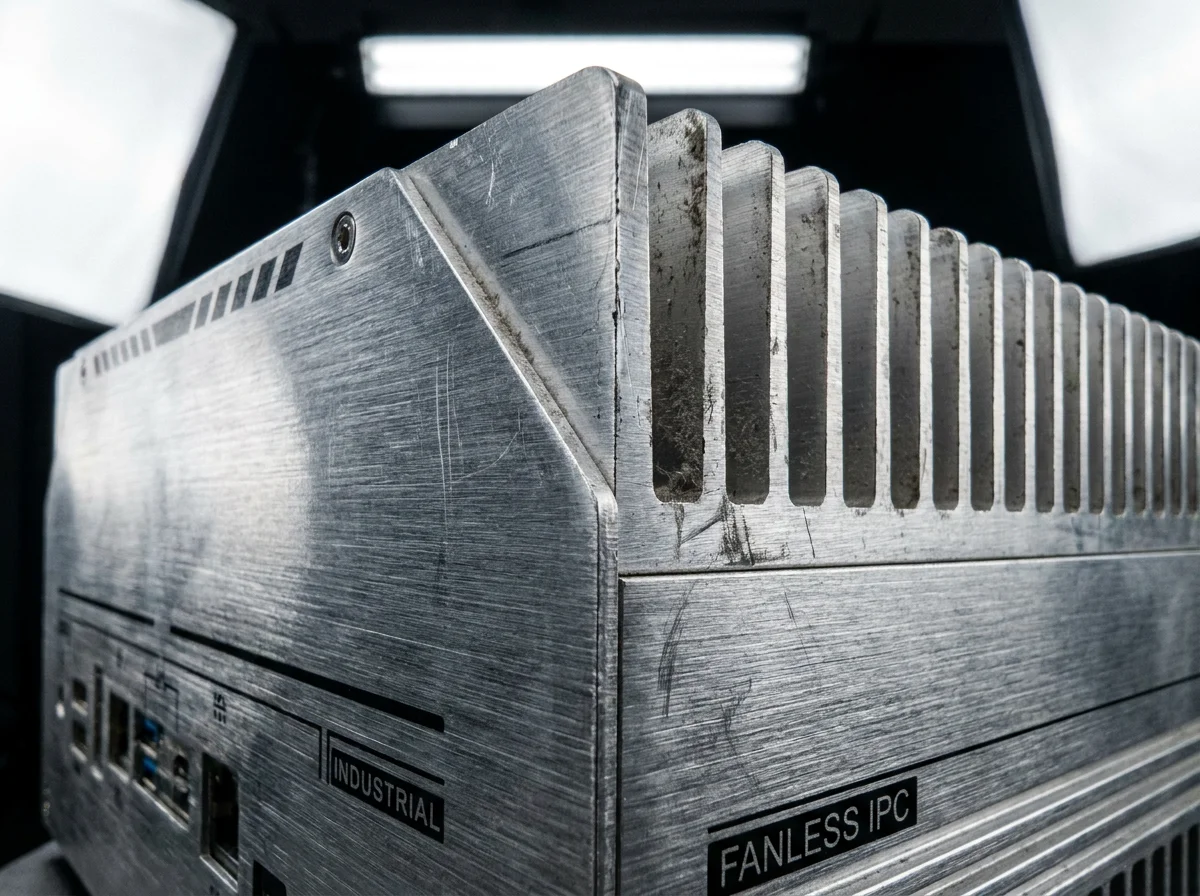 铝合金材质与散热鳍片的微距细节