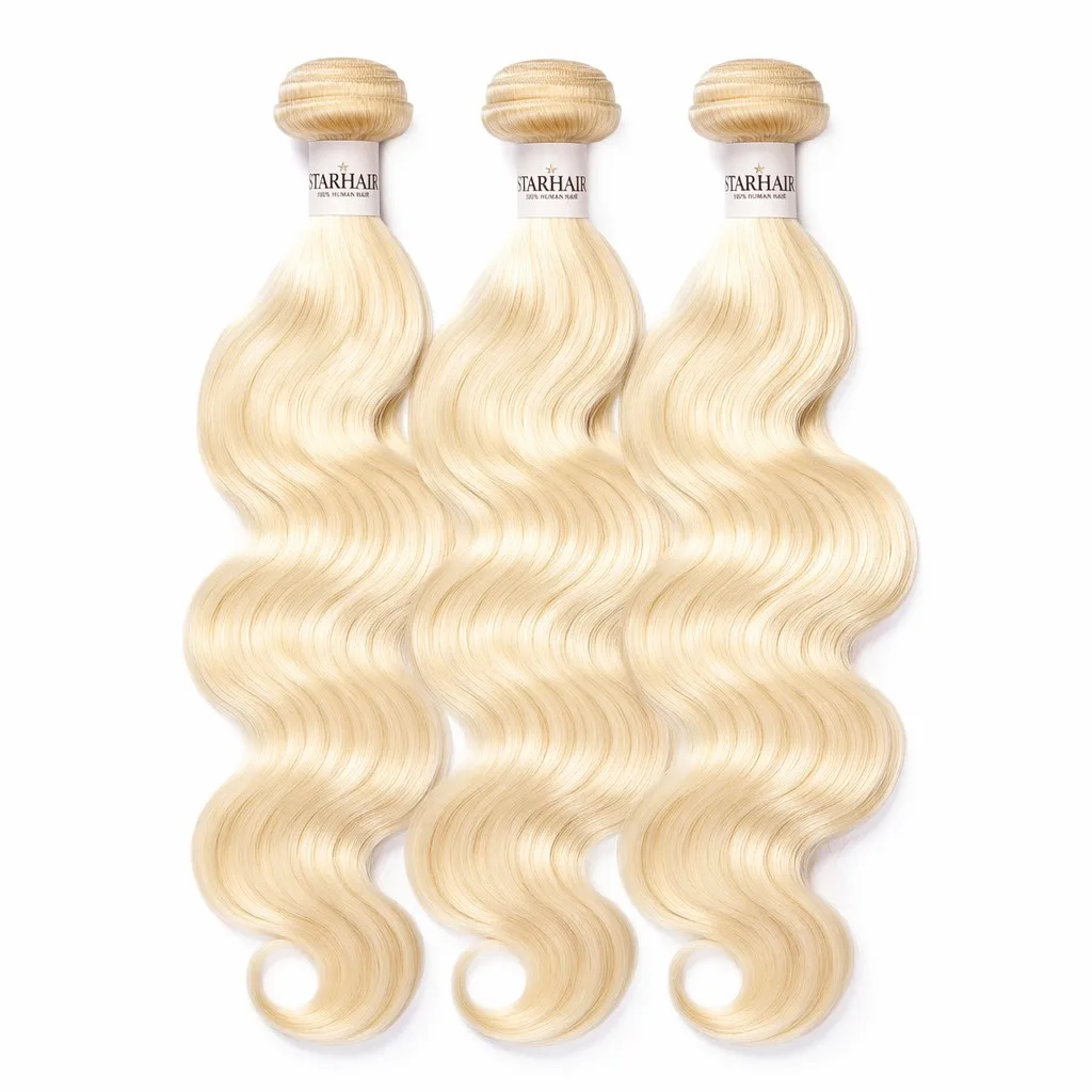 Starhair #613 Body Wave Blonde Remy Human Hair Bundles