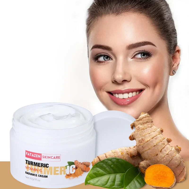 

FATAZEN OEM Long Lasting Vitamin C Turmeric Acne Treatment Face Cream Anti Aging Moisturizing Whitening Radiance Facial Cream