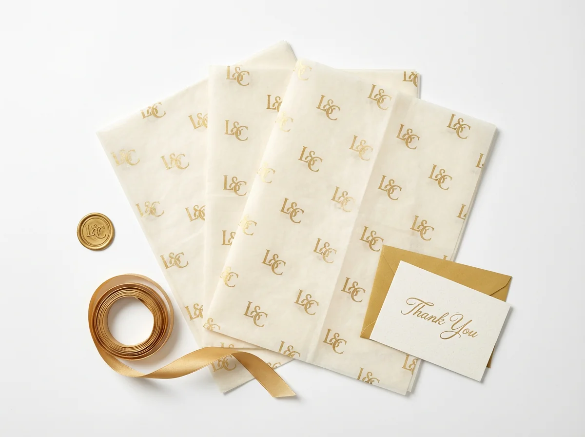 custom tissue paper and branded packaging accessories wholesale