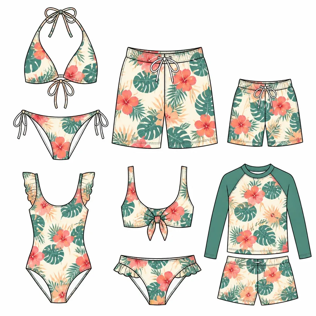 Family Matching Swimwear