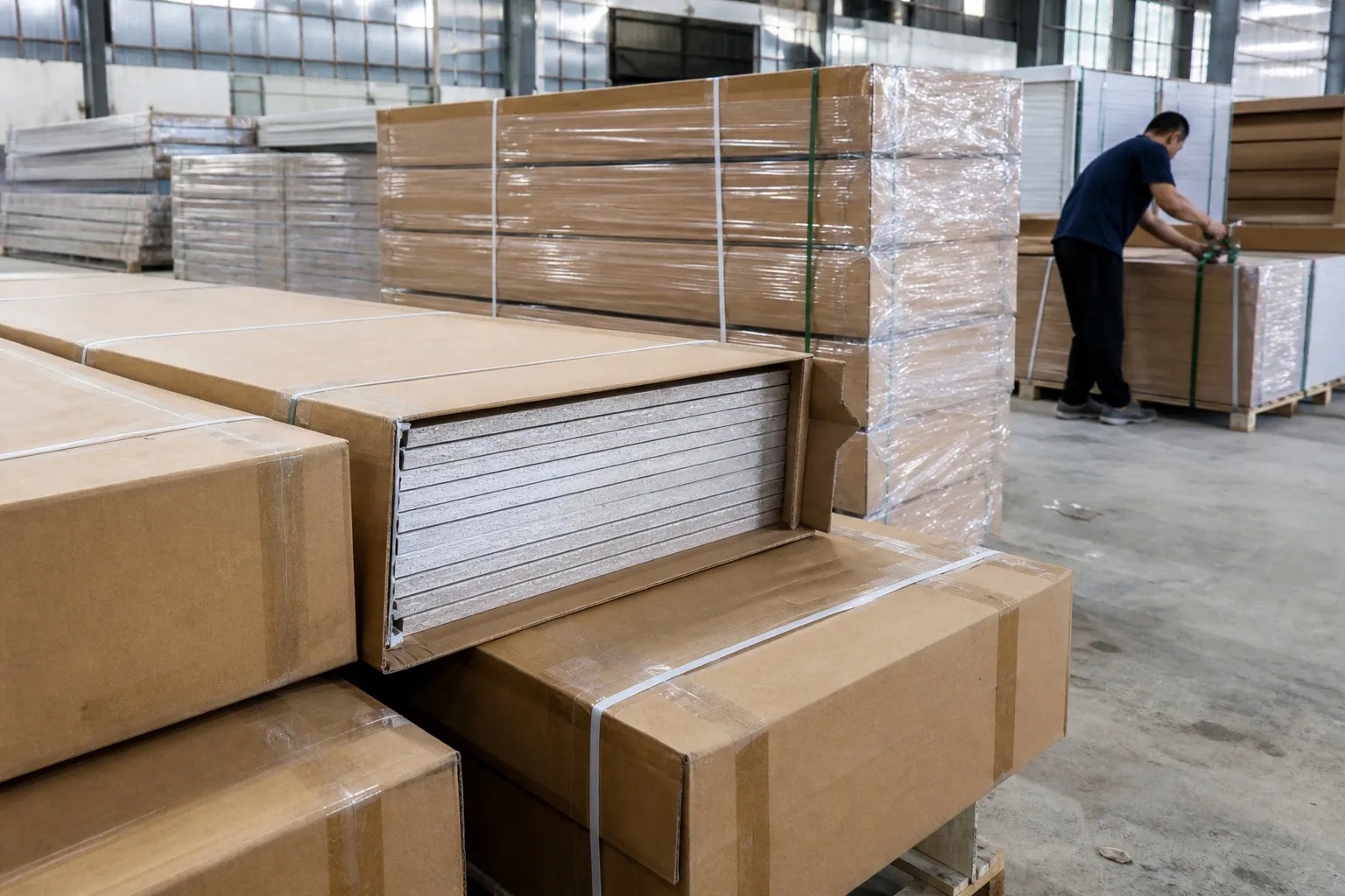 Wall panel export packaging and logistics support from China supplier