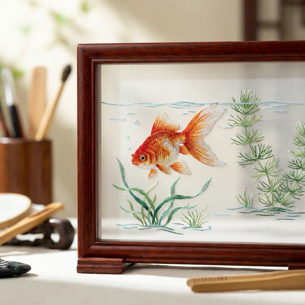 Yue Embroidery Dragon and Phoenix