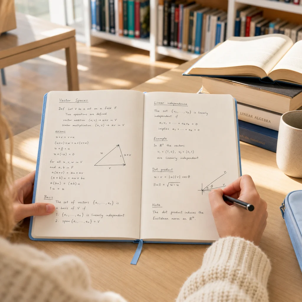European Student Library Desk Setting