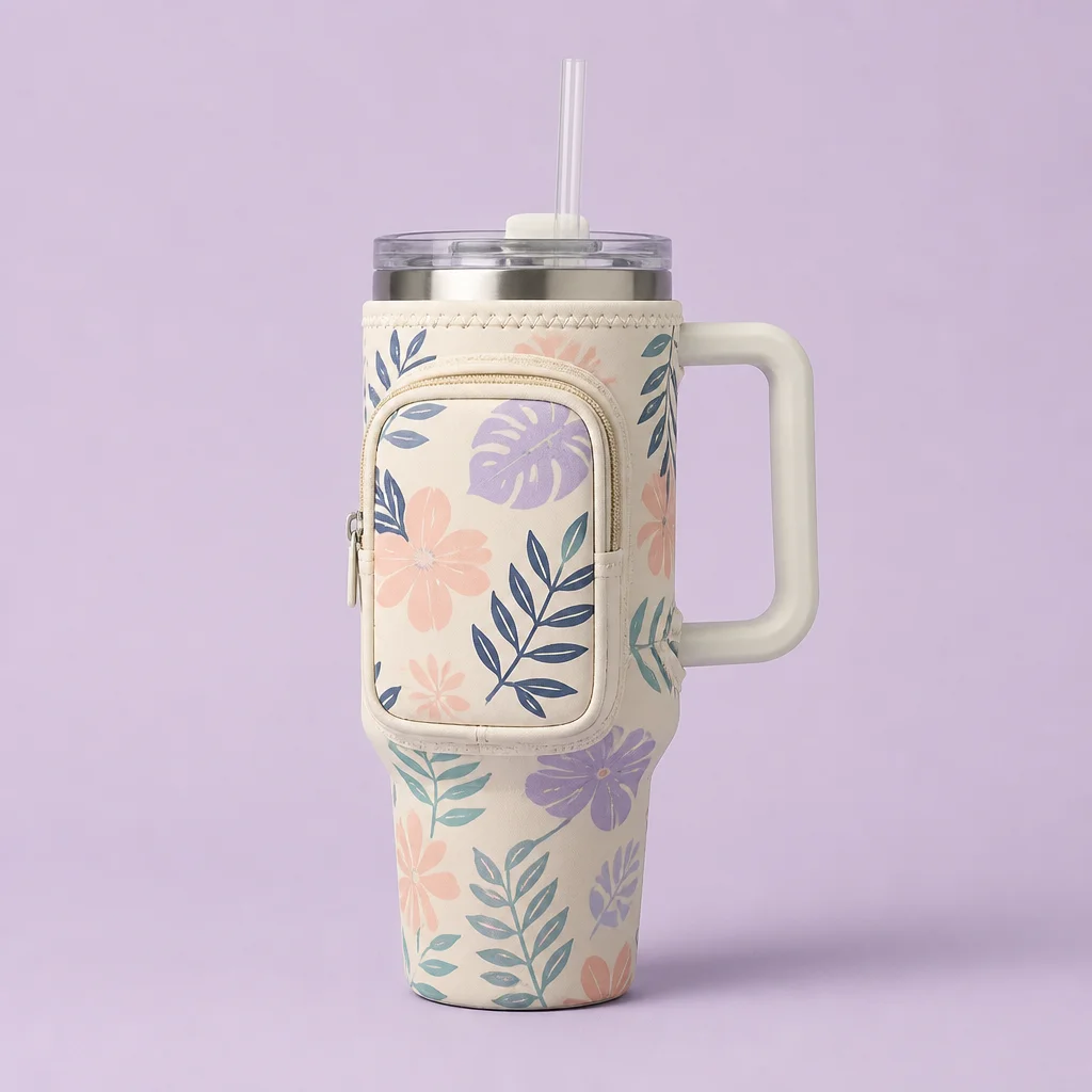 40oz Tumbler Carrier with Phone Pocket