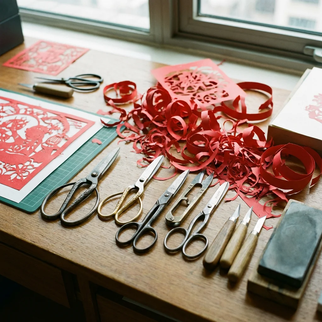 Traditional Straw Painting Landscape