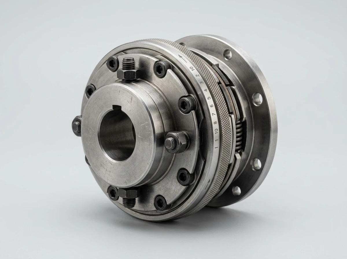 Industrial torque limiter overload clutch for power transmission