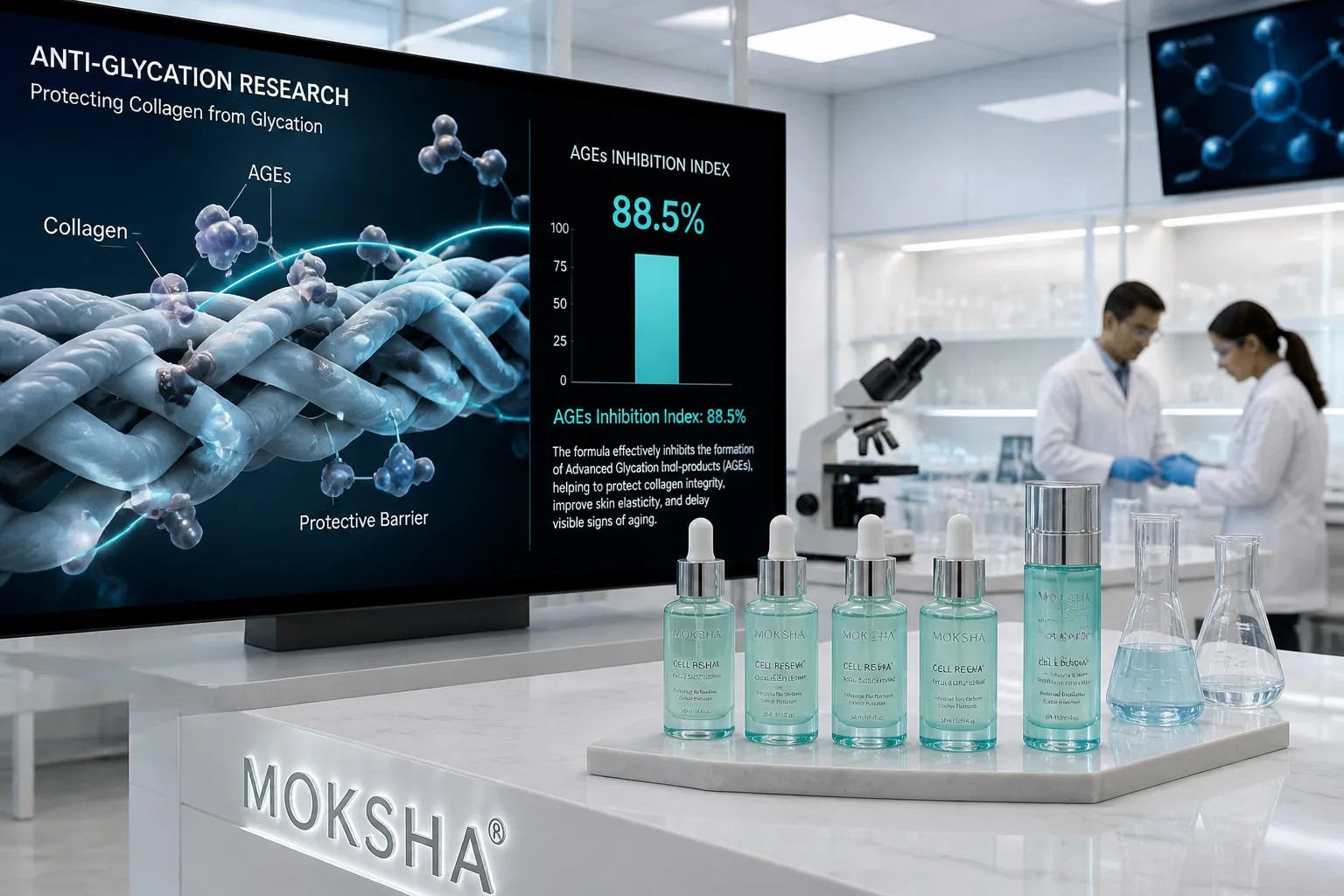 Anti-Glycation Skincare OEM: AGEs inhibition technology and clinical efficacy data