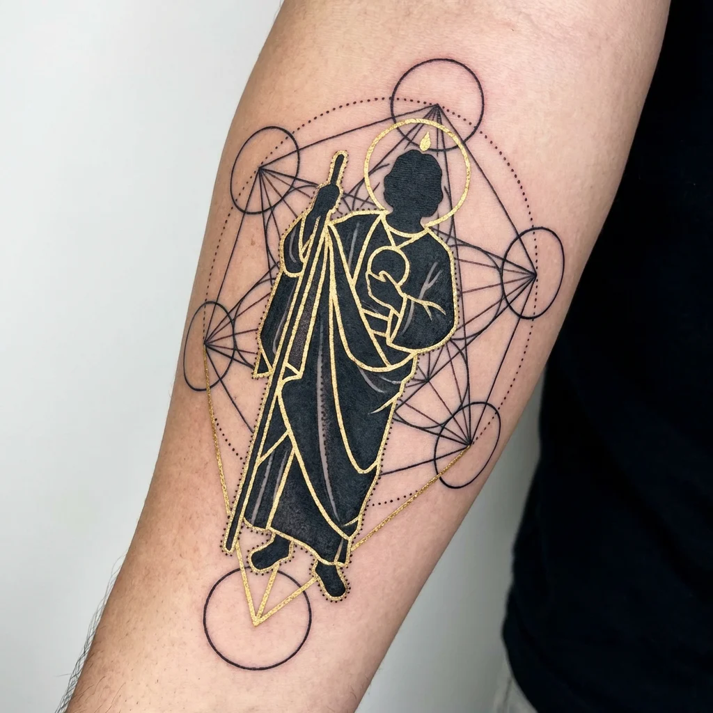San Judas Tadeo Tattoo Design