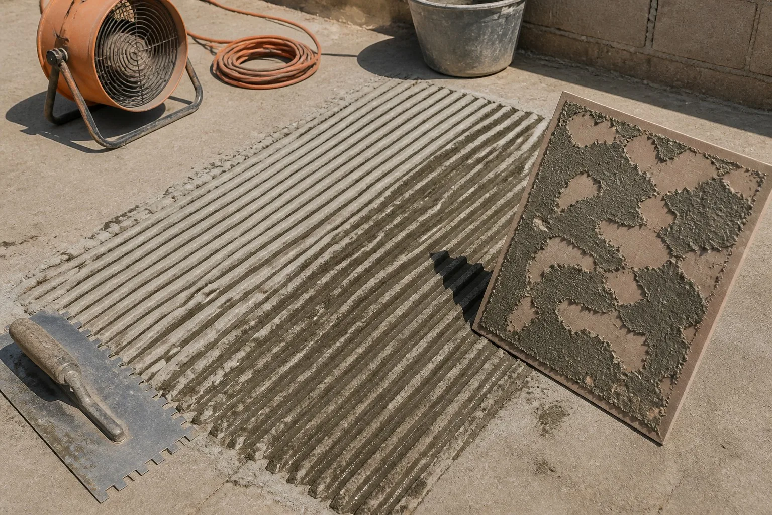 Mechanisms that reduce tile adhesive open time in hot climates tile adhesive open time loss caused by heat wind and absorbent substrates