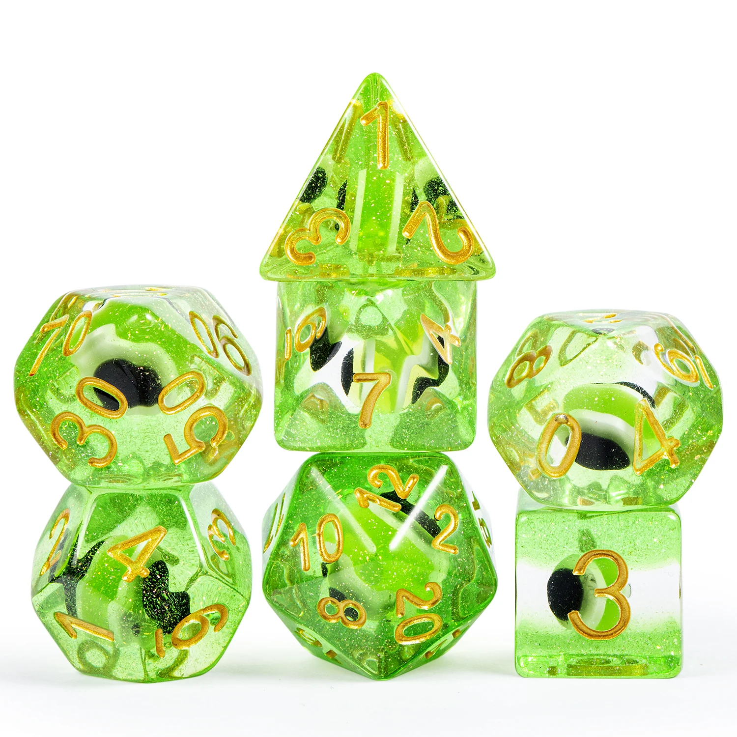 

Factory wholesale Dungeons and Dragons D&D Role Playing Games dice Polyhedral dnd dice resin dice set green