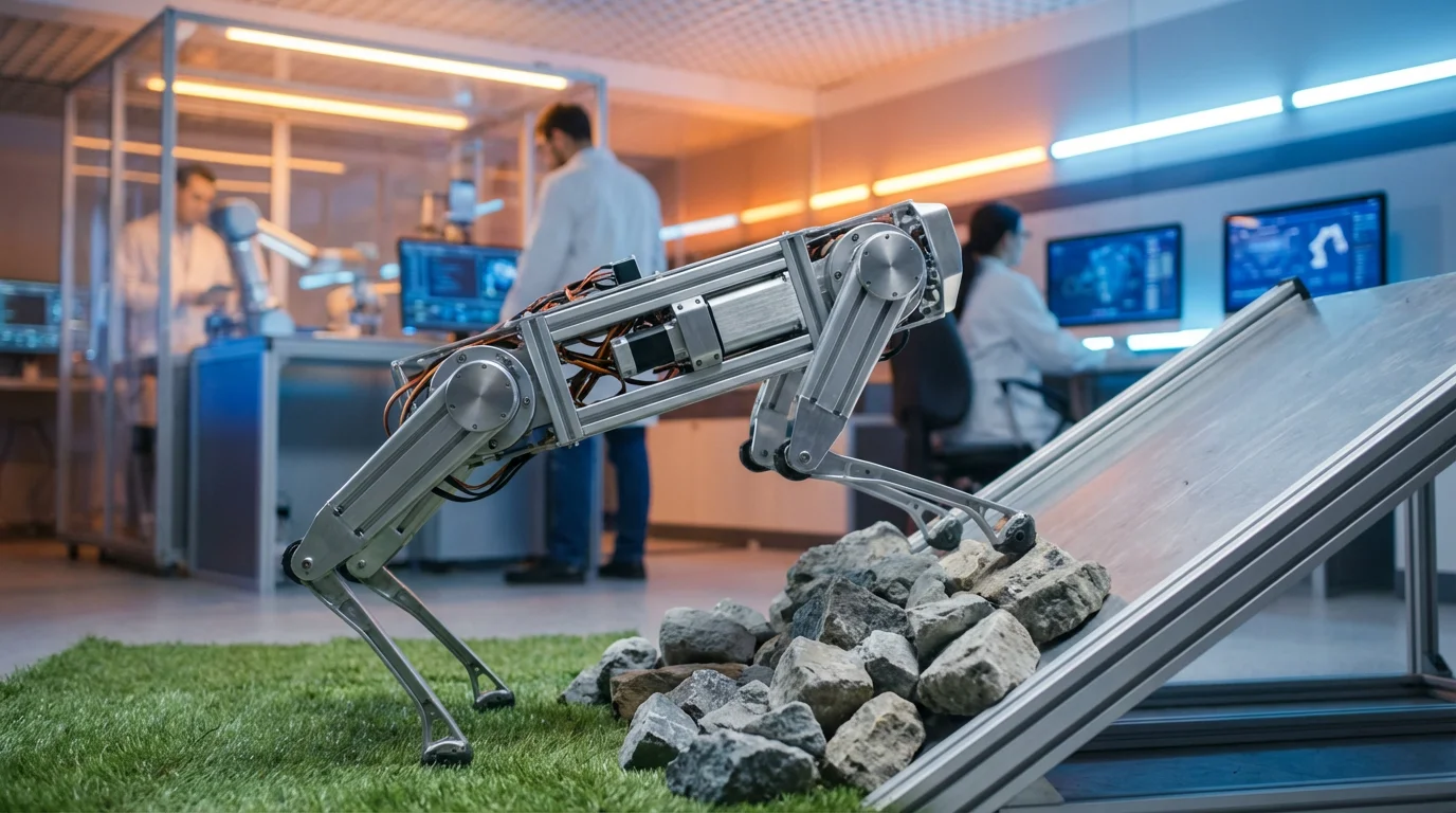 NavBot-D1 in terrain test