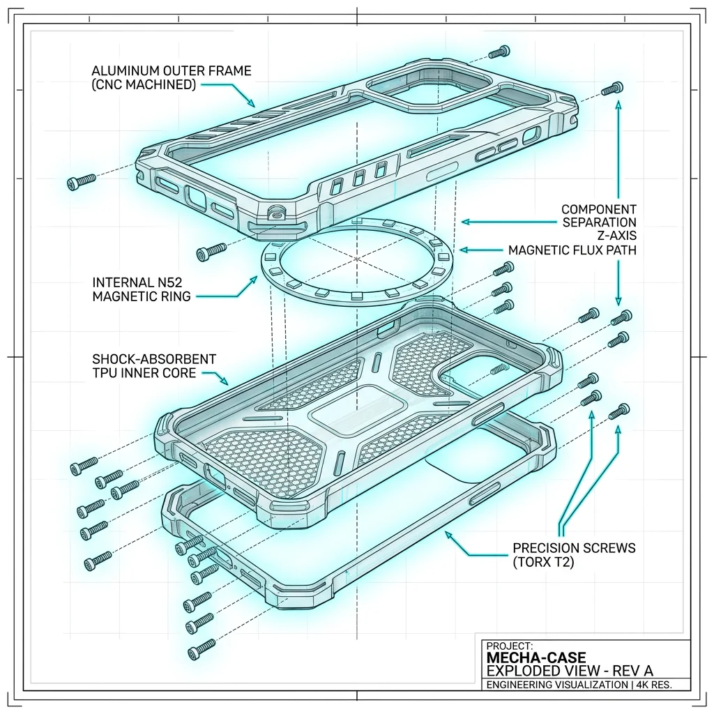 Mecha Case Exploded View