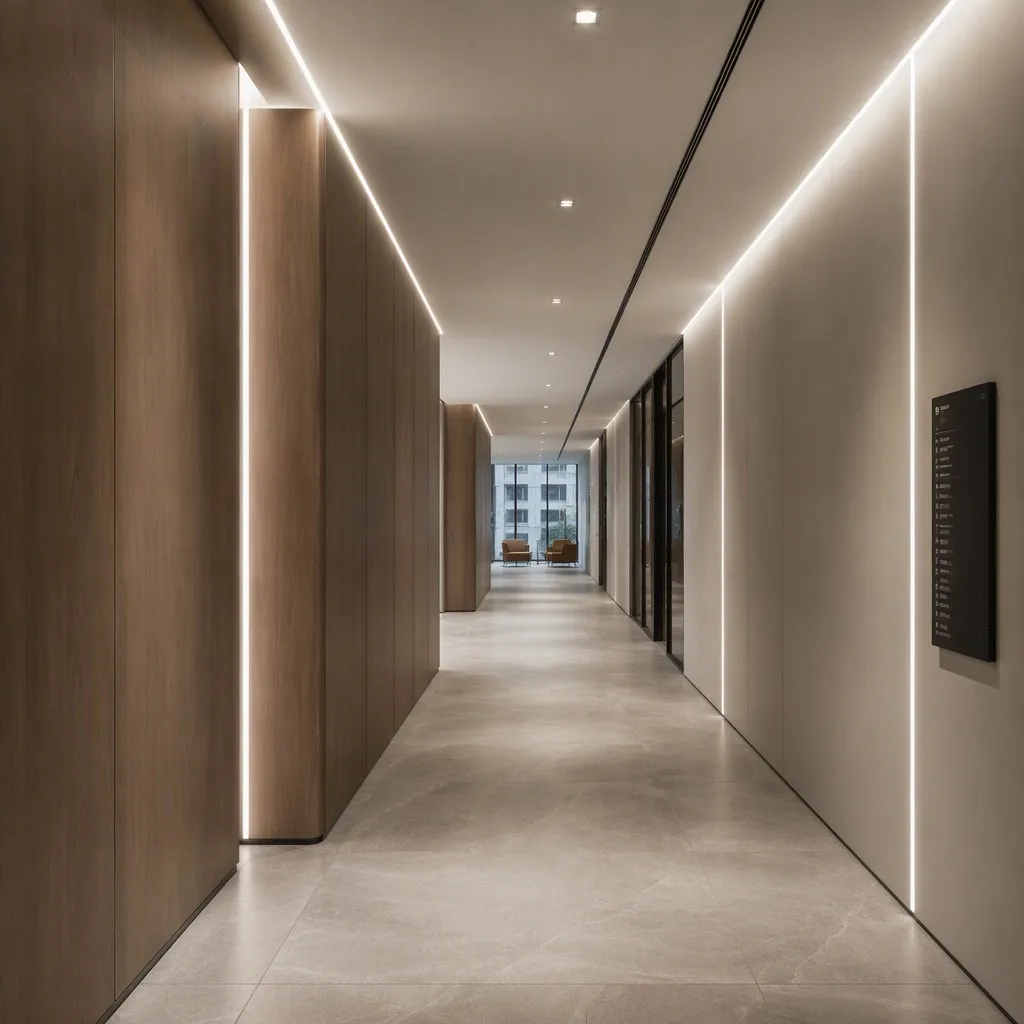 Dotless 480 LEDs/m COB strip lighting in display cabinets and hotel applications