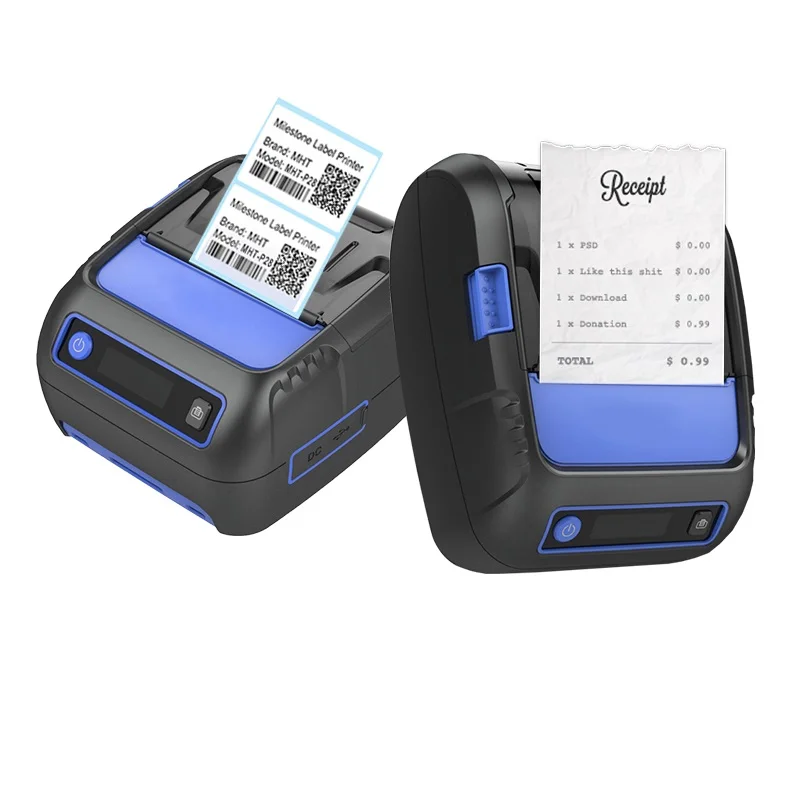 

P58F Mini 58mm blue tooth pos thermal handheld thermal mini mobile label printer