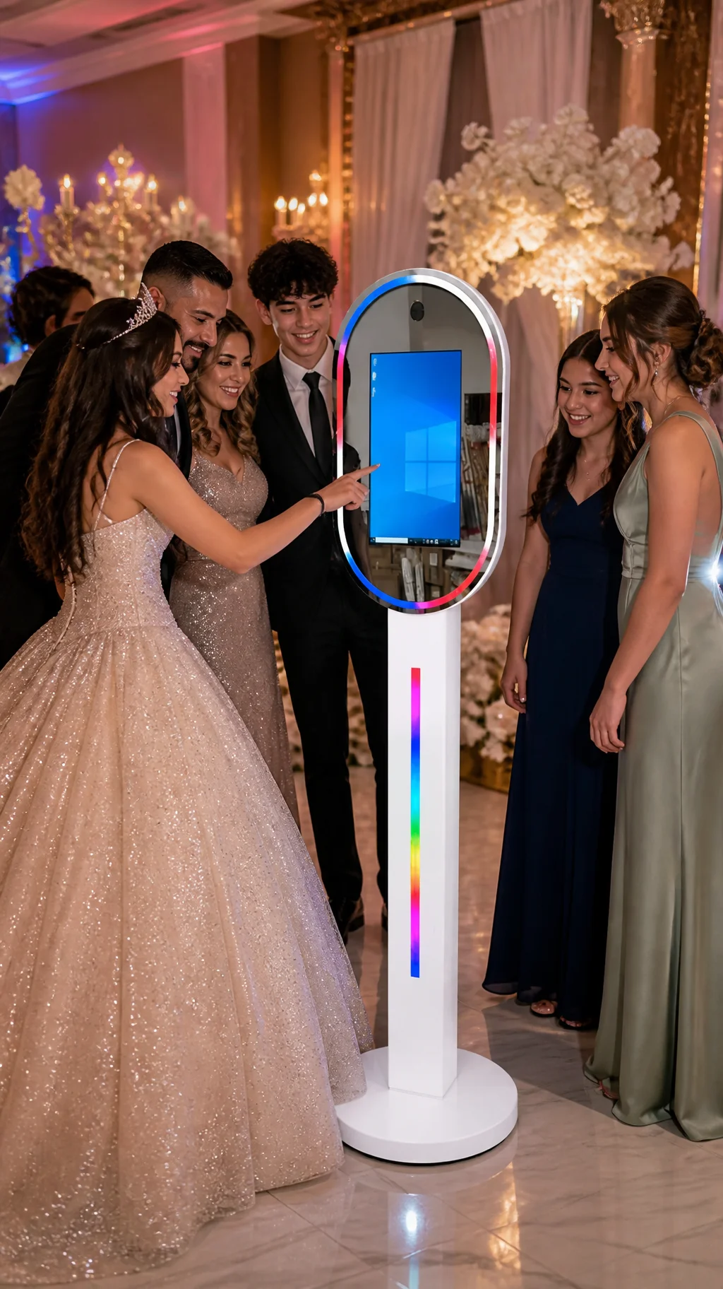 Quinceañera with Mirror Photobooth