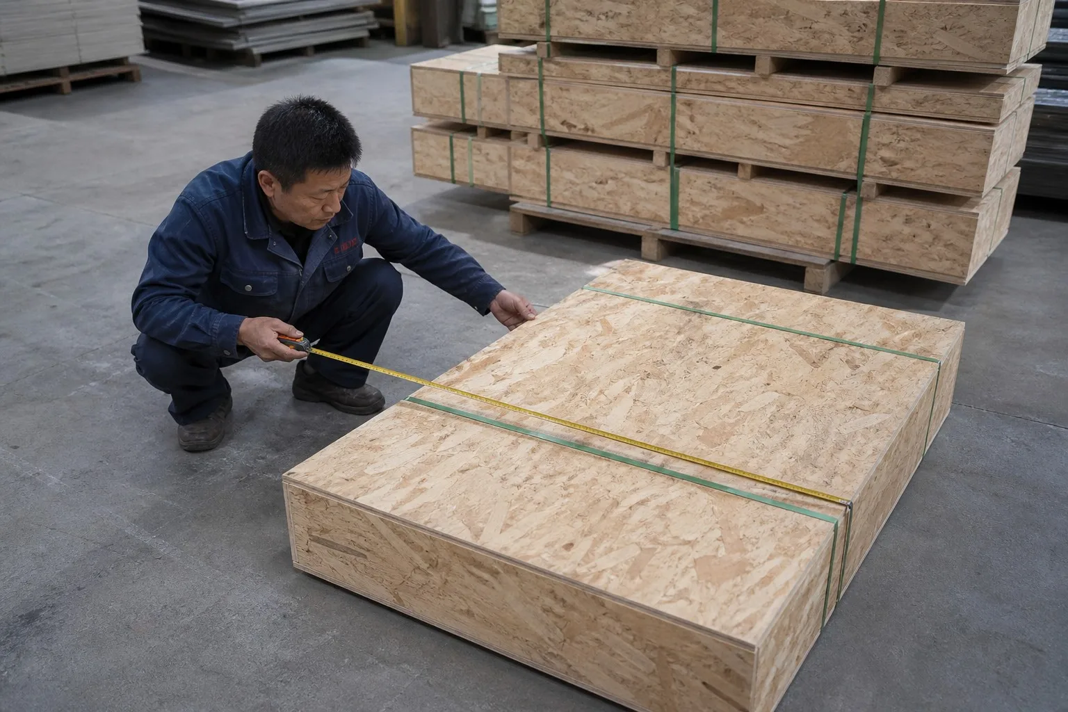 container loading optimization for wall panels using packed dimensions