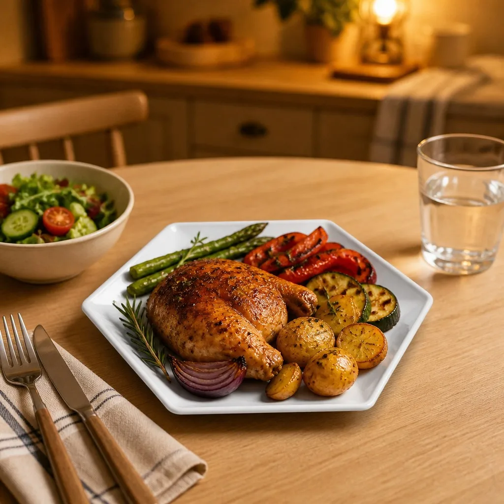 Family dinner scene