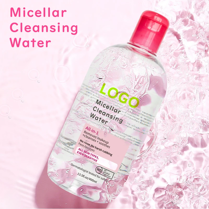 

OEM Best Seller Organic Removes Makeup Cleanser All-in-1 Make Up Remover OEM Cleansing Toner Soothes Face Lip Eye Micellar Water