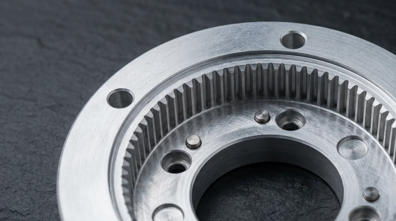 Alloyer CNC machined 7075-T6 aluminum harmonic drive housing with anodized finish