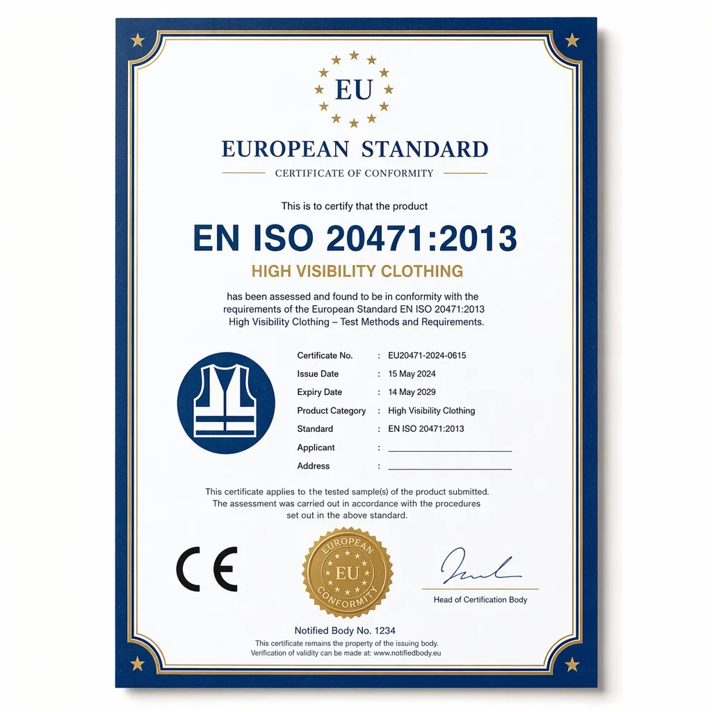 EN ISO 20471 Certificate