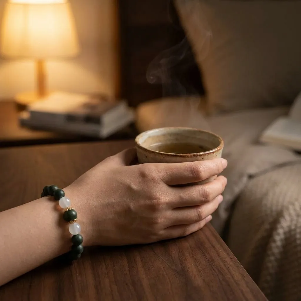 Nightfall bracelet with evening tea