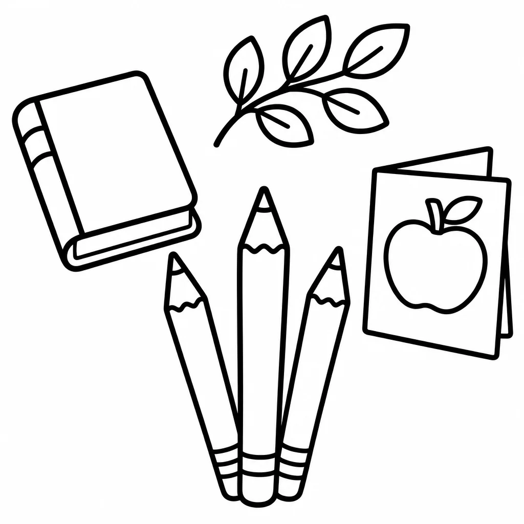 Bold and easy kitchen table still life line art