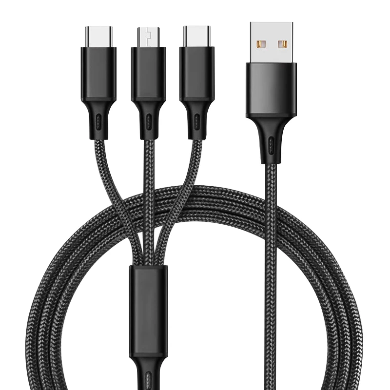 

Kabel Data Line Cabos USB To Type C Fast Charger 3 In 1 Charging Cable Cargador Para Celular Leads Cabo USB Kablo Charging Cable