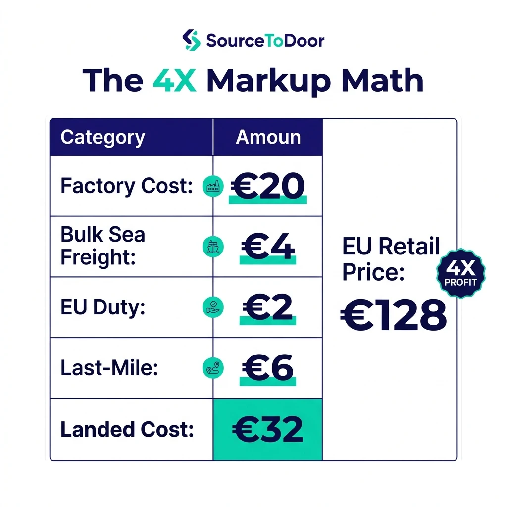 4x Profit Margin Math SourceToDoor