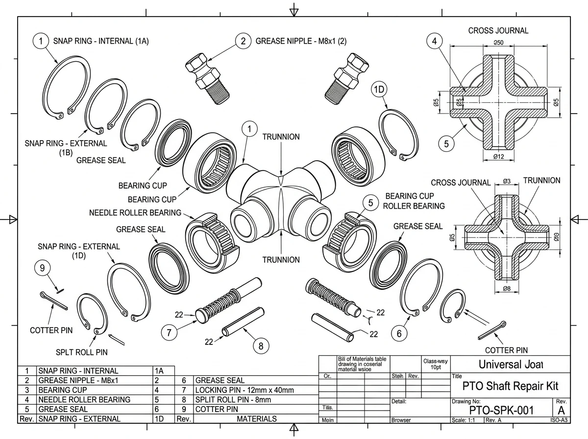 Spare Parts Kit Diagram