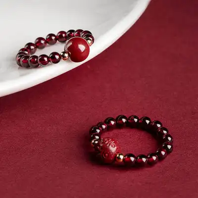 Authentic Cinnabar jewelry beads for protection