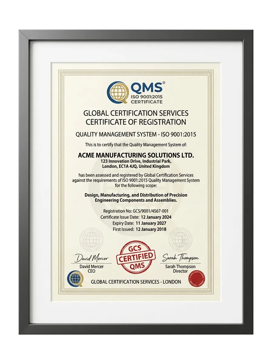 ISO Certificate