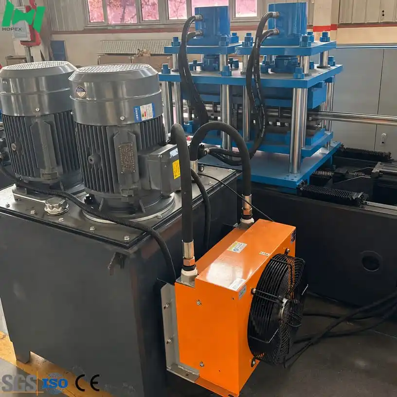 solar mounting channel making machine punching station