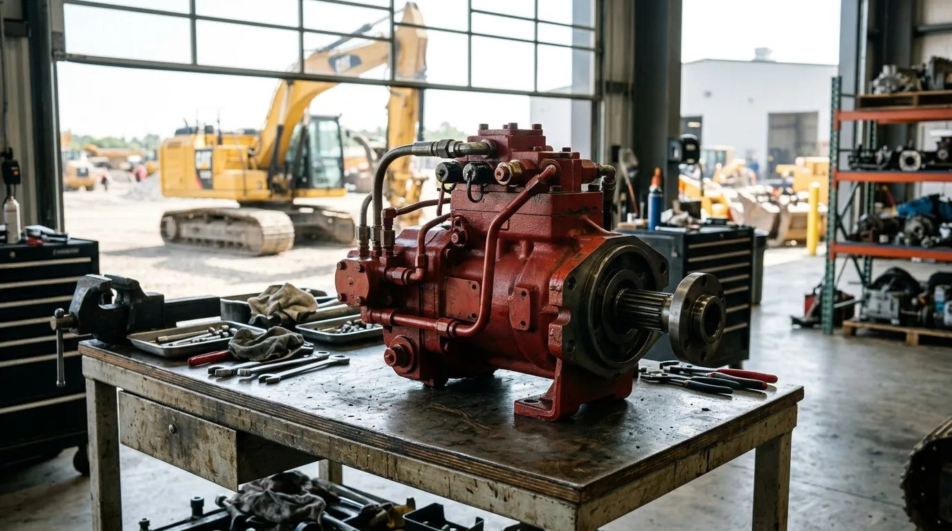 Excavator Hydraulic Pump Assembly - RITO HYDRAULIC Workshop