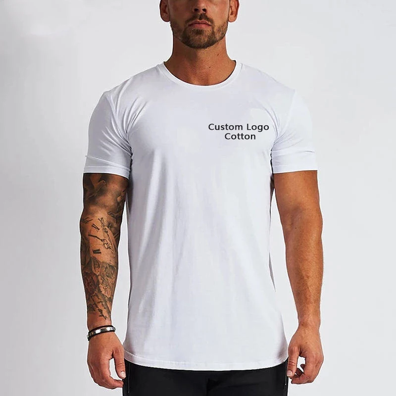 Quick Deals UK Size US Size Sports Workout Comfort Men Compression Gym Tee Shirt Coton T Shirt