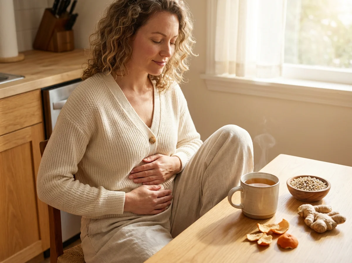 TCM abdominal massage for bloating relief